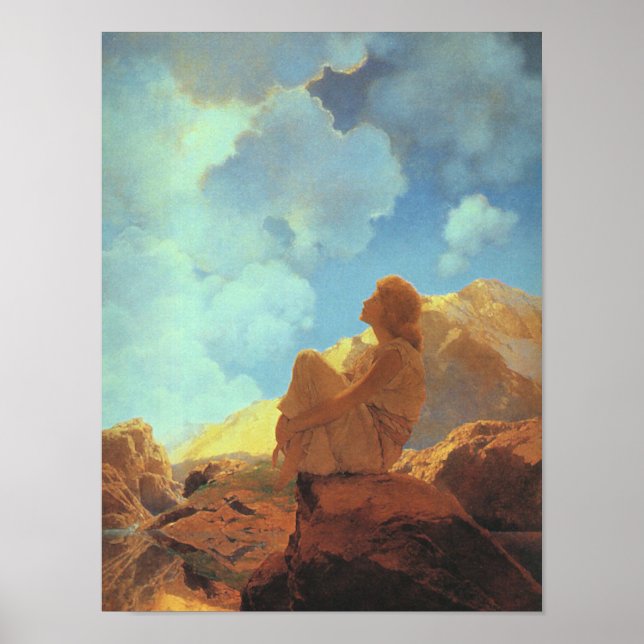 Poster Manhã (Primavera), Maxfield Parrish Fine Art (Frente)