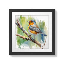 Manhã, Song robin pintando muralha