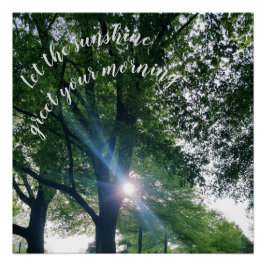 Póster Manhã Sunrise Poster brilhante