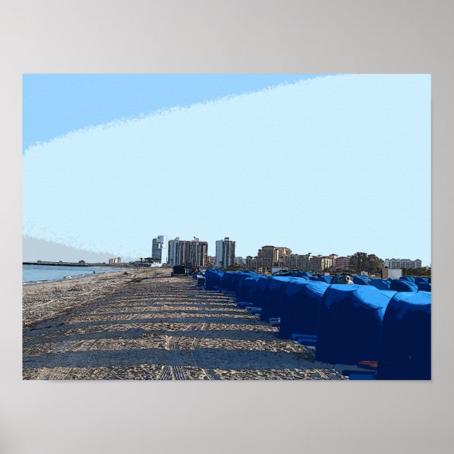 Poster Manhãs Na Praia 7292 - Clearwater, FL (Frente)