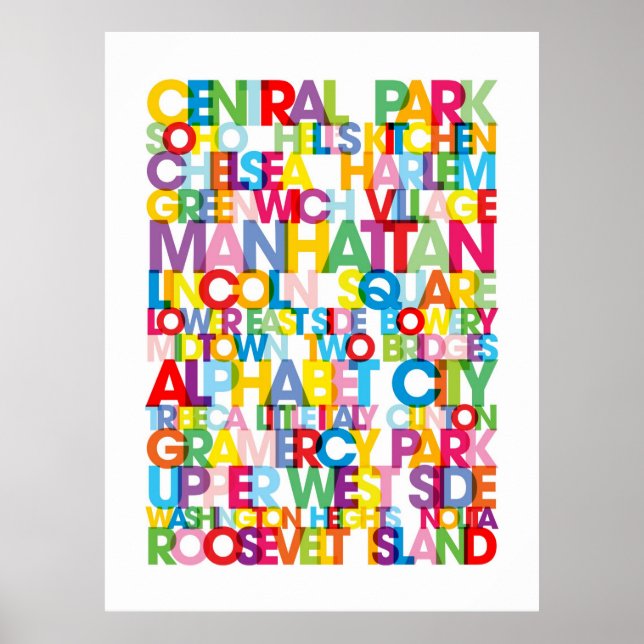 Póster Manhattan Boroughs Blind (Frente)