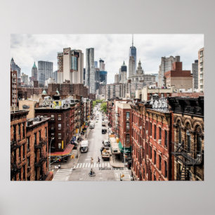Poster Manhattan, fotografia de paisagem urbana de Nova I