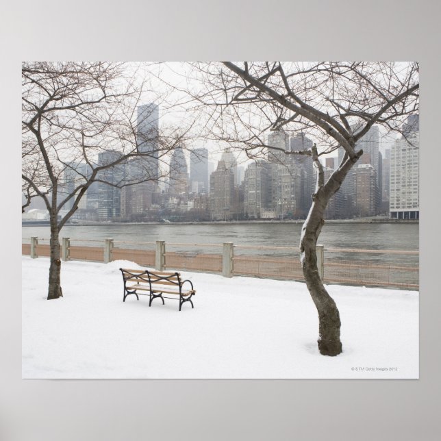 Póster Manhattan no inverno (Frente)