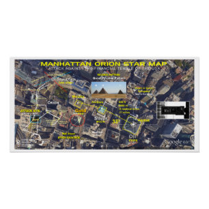 Póster Manhattan Orion Star Map