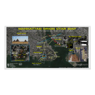 Póster Manhattan Orion Star Map