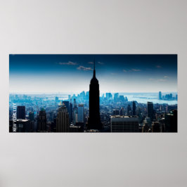 Póster Manhattan Panorama com Empire State Building