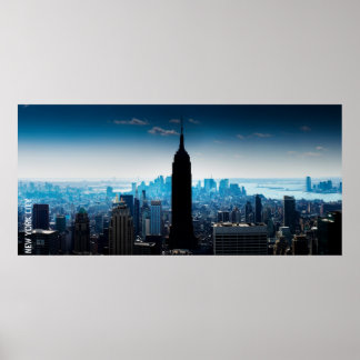 Póster Manhattan Panorama com Empire State Building
