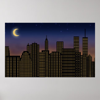 Póster Manhattan Skyline