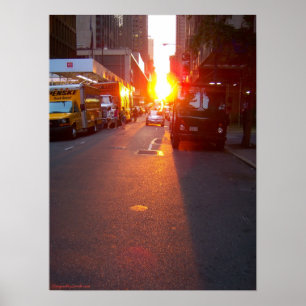 Póster Manhattanhenge