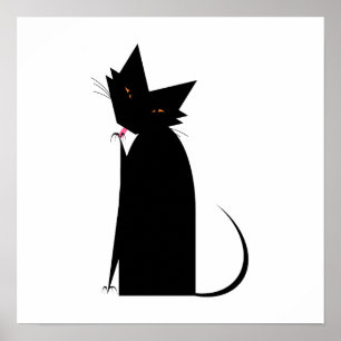 Póster Manicure do gato