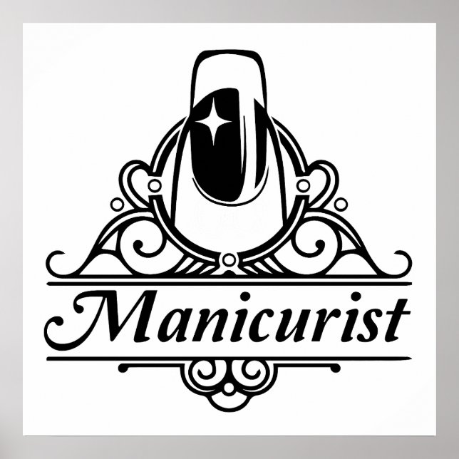 Poster Manicurista no Trabalho (Frente)