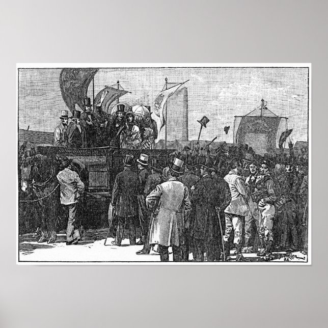 Poster Manifestação Chartist em Kennington (Frente)