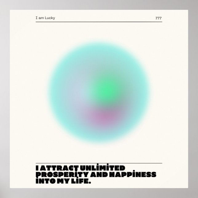 Poster manifestação diária de afirmações (Frente)