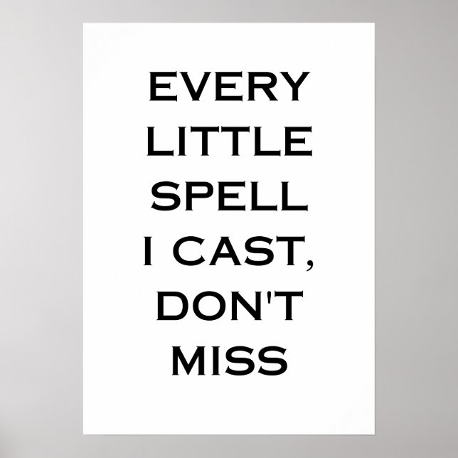 Poster Manifestation Quote Typography Design (Frente)