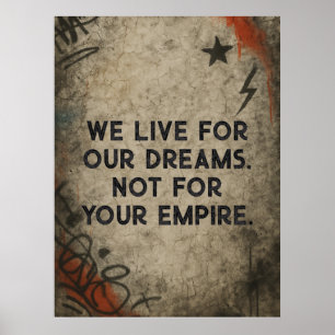Poster Manifesto de Grafite, Citação Personalizada de Art