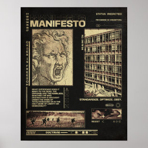 Poster Manifesto - Design Brutalista