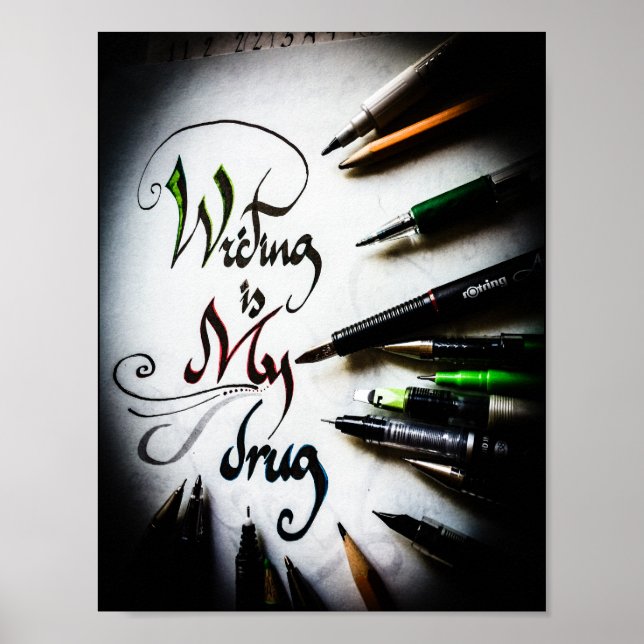 Poster Manifesto do escritor louco (Frente)