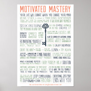 Póster Manifesto motivado do domínio (polegadas 11x16)