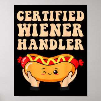 Poster Manipulador de Wiener Certificado Churrasco Cachor