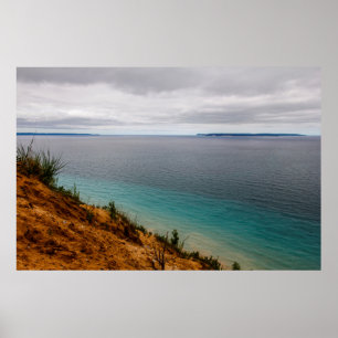 Poster Manitou Islands Seen from Pyramid Point, Michigan