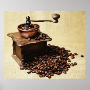 Póster Manivela moedor de café