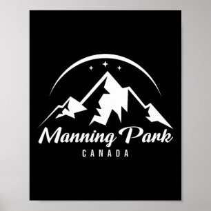 Poster Manning Park Canada Ski Resort ski Snowboard