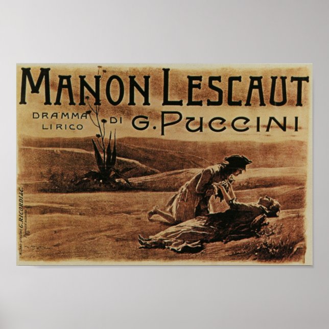 Póster Manon Lescaut (Frente)