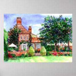 Poster Manor House York por Farida Greenfield