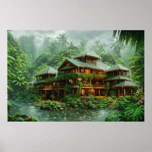 Poster Mansão da Floresta Tropical