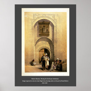 Poster Mansão moderna do Cairo, árabe, Roberts/Haghe Art