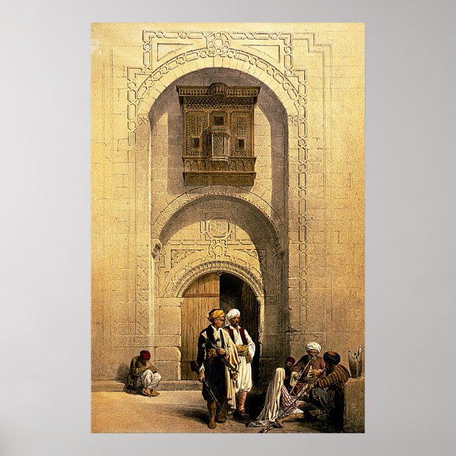 Poster Mansão moderna do Cairo, árabe, Roberts/Haghe Art (Frente)