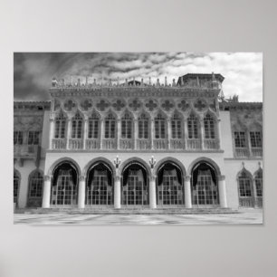 Poster Mansão Sarasota Florida de Ca D'Zan Ringling