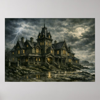 Poster Mansão Vitoriana por BurnsInHell