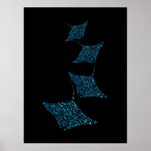 Poster Manta Rays