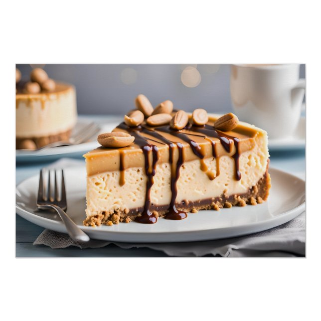 Póster Manteiga de amendoim Cheesecake (Frente)