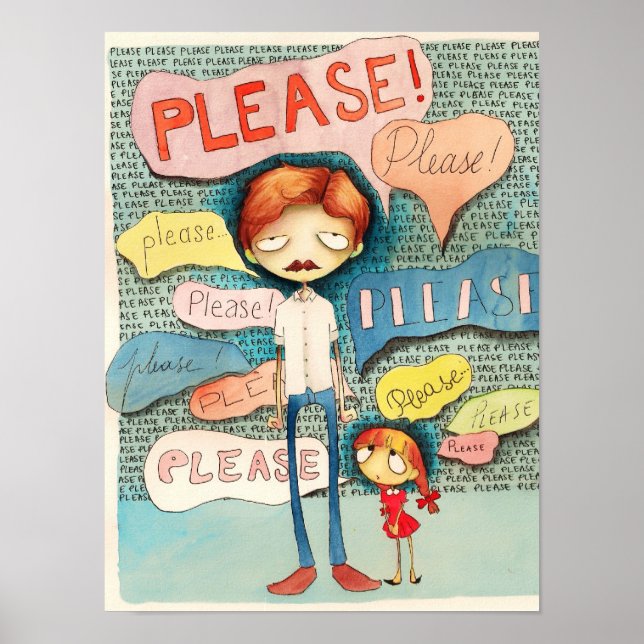 Póster Manteiga Guppy - Por Favor! Pôster (Frente)