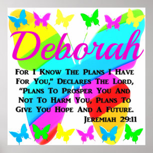 Poster MANTEIGA PERSONALIZADA bonito JEREMIAH 29:11