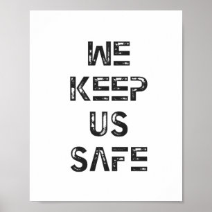Poster Mantemos-nos seguros.