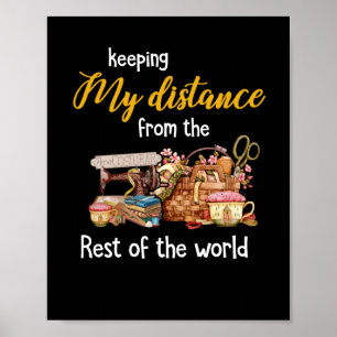 Poster Mantendo Minha Distância Do Resto Do Mundo