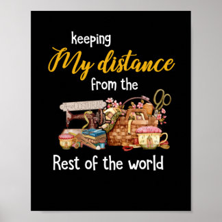 Poster Mantendo Minha Distância Do Resto Do Mundo