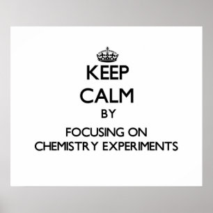 Póster Mantenha a calma centrando-se sobre experiências