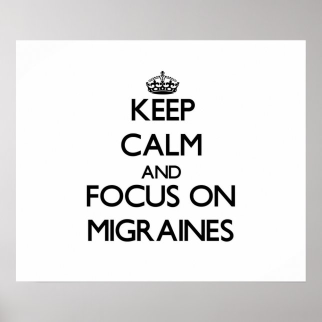 Poster Mantenha a calma e concentre-se nos migrantes (Frente)