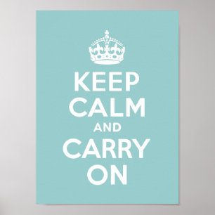 Poster Mantenha a calma e continue