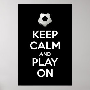 Poster Mantenha a Calma e Continue Jogando