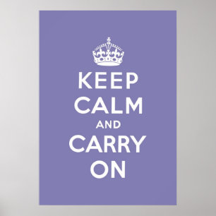 Poster mantenha a calma e continue o original