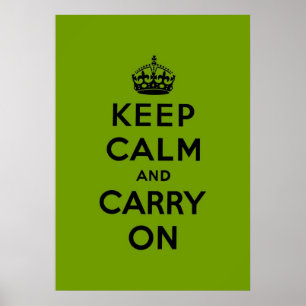 Poster mantenha a calma e continue o original