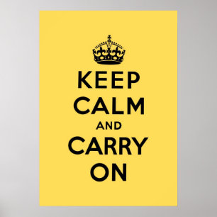 Poster mantenha a calma e continue o original