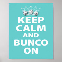 Mantenha a calma e o Bunco no Design