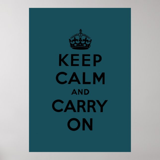 Póster mantenha a calma e o carregar no Original (Frente)