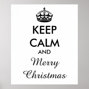 Poster MANTENHA A CALMA e o FELIZ NATAL - para mudar o
